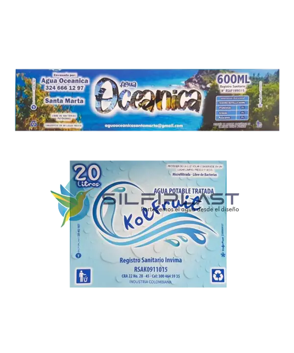 Etiquetas adhesivas plastificadas