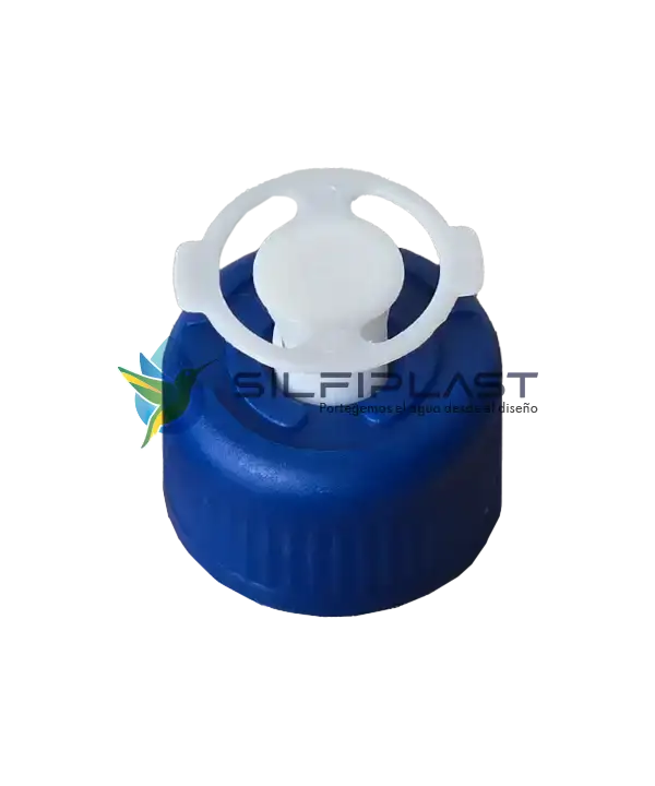 Tapa válvula antiderrame para botellón de agua